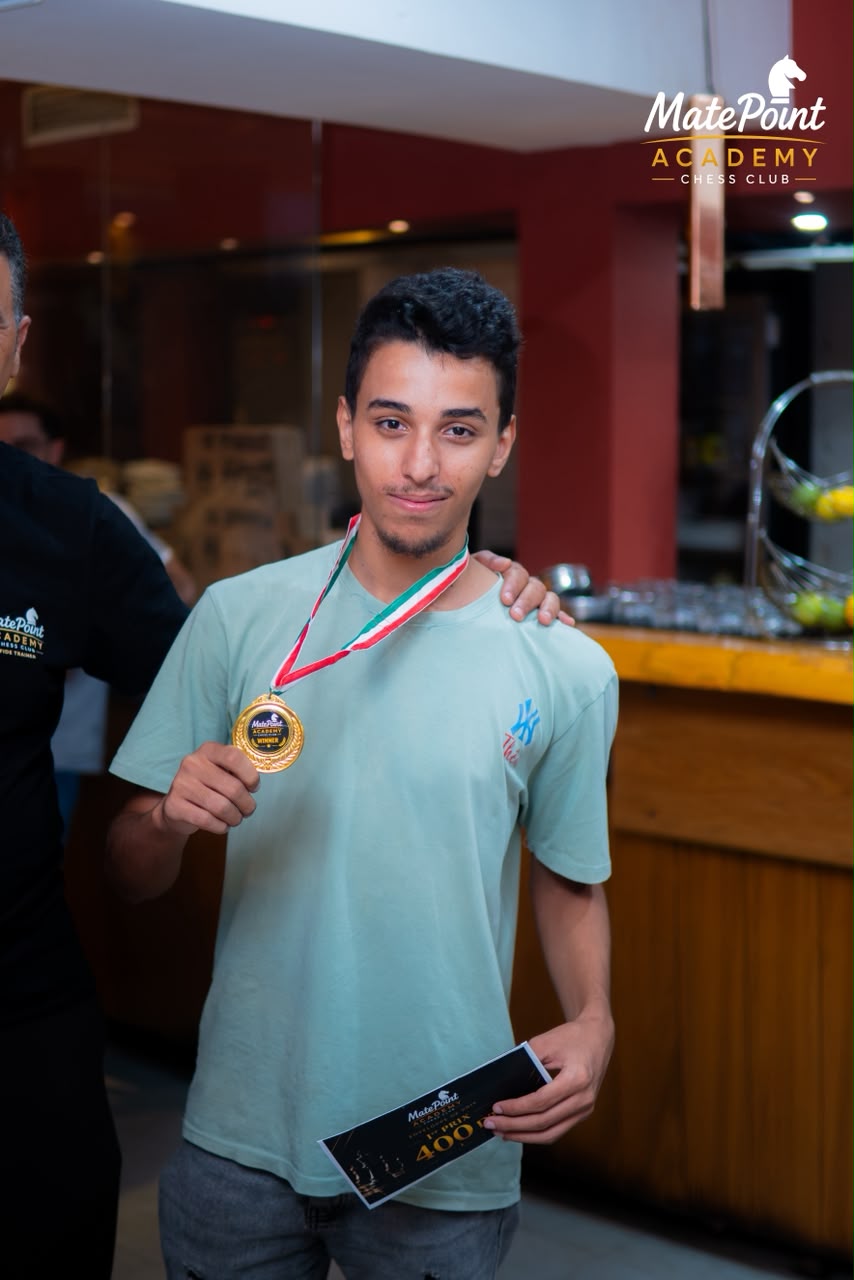 Sadok Zenaidi, vainqueur du Tournoi MatePoint 6.0