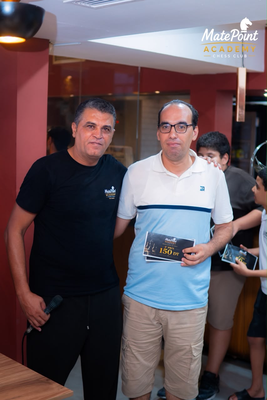 CM Ahmed Bouzidi, quatrième du Tournoi MatePoint 6.0
